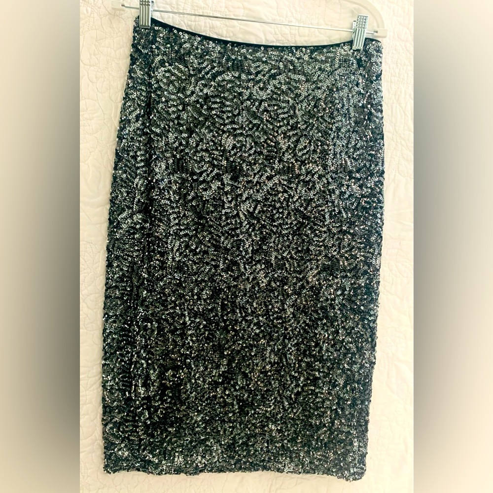 🪩Sequin Long Pencil Shirt Black &‎ Silver🪩🪩🪩🪩🪩
